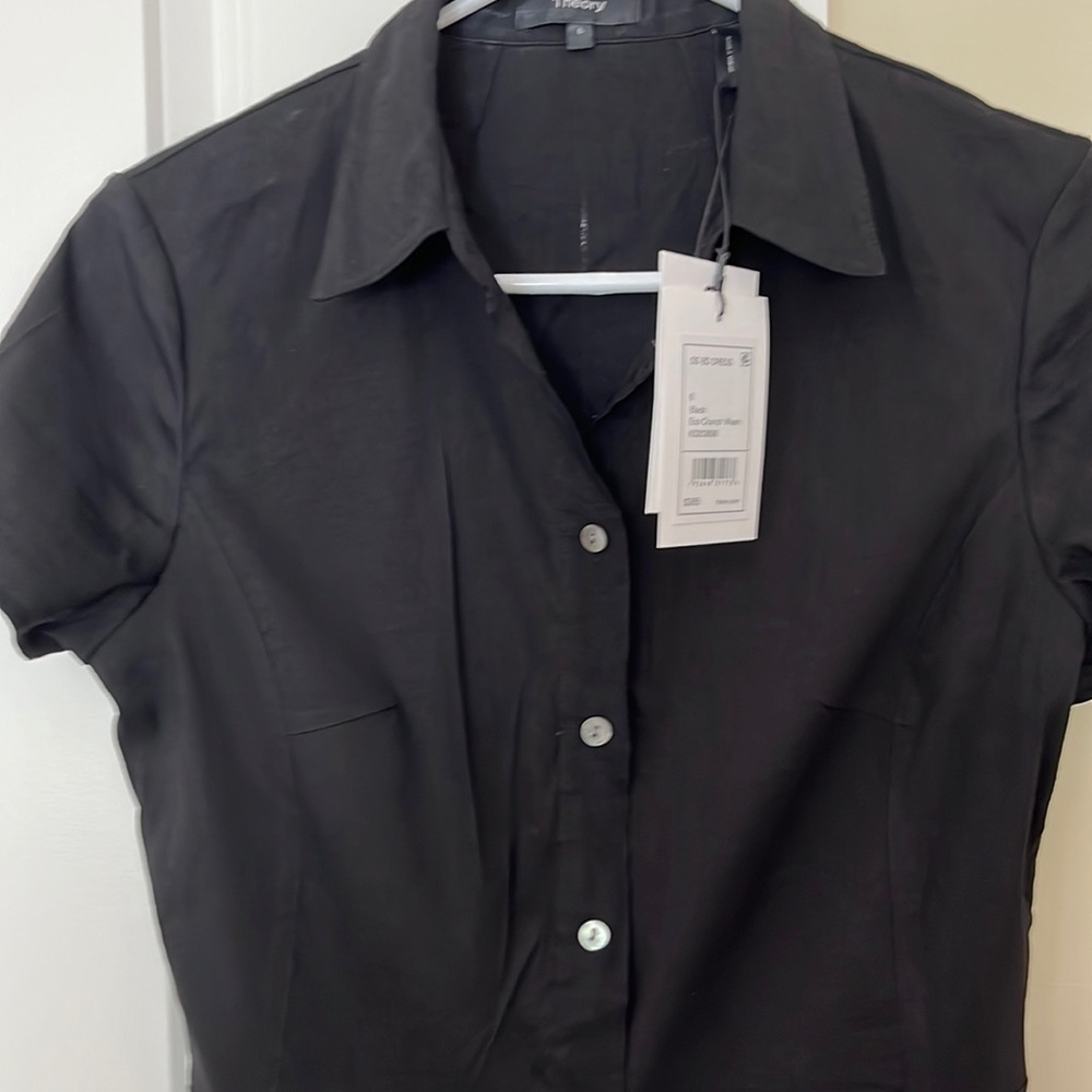 THEORY LINEN SHIRT DRESS SIZE 6